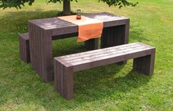 Tuinbank en bank model camping